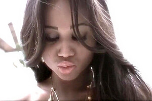 Dark Latina With Very Long Hair