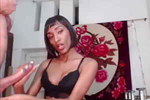 Deep Anal With A Chocolate Shemale Bombshell
