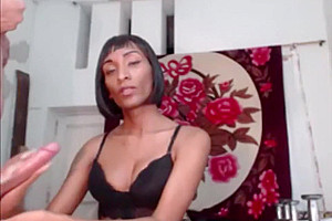 Deep Anal With A Chocolate Shemale Bombshell