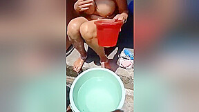 Desi Bhabhi Bathing