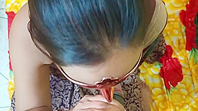 Desi Horny Girl Giving Blowjob And Sucking Balls