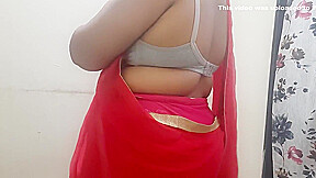 Desi Indian Naughty Horny Wife Saree Show Stripping 1