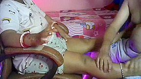 Desi Womans Hot Boobs Press And Excite With Sound