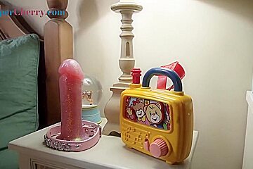 Diaper Dildo Buttplug Fun - Cherry English