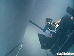 Dick sucking office ho rides cleaners cock