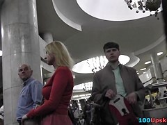Dirty accidental upskirt by cutie in the public place