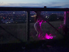 Discovered A Perfect Glory Fence In The Hills Overlooking The City