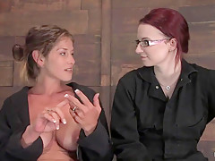 Domina Vibrates Clalrie Adams Pussy With A Wand Toy  Full Clip - Claire Adams