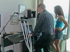 Dominant Babes Humiliate Tiny Dick Nerd With Hj