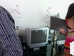 Dominant Babes Humiliate Tiny Dick Nerd With Hj