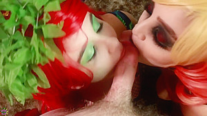 Double BJ with Harley Quinn & Cannabis Ivy