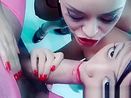 Double blowjob Liza del sierra
