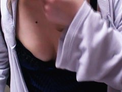 Down blouse video of a big breasted Asian cutie