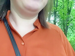 Dripping Wet Pussy Juice Outdoors From Nymphomaniac Exhibitionist