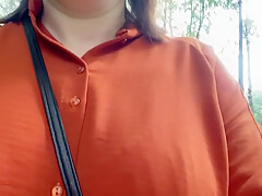 Dripping Wet Pussy Juice Outdoors From Nymphomaniac Exhibitionist