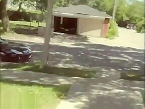 Early morning dick sucking on the porch