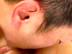 Eating that Asian's pussy as she sucks a cock