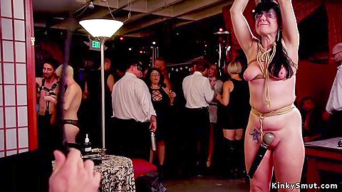 Ebony Anal Fucked At Orgy Party