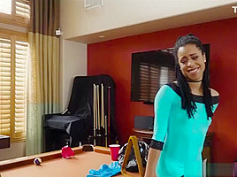 Ebony Babe Kira Noir Blows Roommates Boyfriend