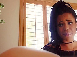 Ebony Babe Kira Noir Blows Roommates Boyfriend