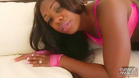 Ebony Babe Rides Huge Knob - Hardcore Movie