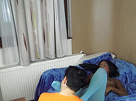 Ebony Barbie Colored Pantyhose Pussy Licking - FemdomSex