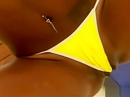 Ebony Brazilian Girl fucked for Two Niggas