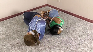 Ebony Damsels Duct Taped & Cleave Gagged 1080p