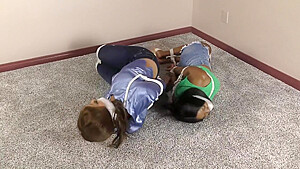 Ebony Damsels Duct Taped & Cleave Gagged 1080p