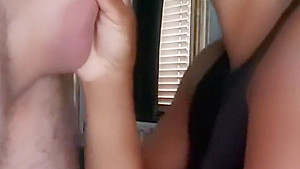Ebony Sucks My Dick In The House At Family BBQ