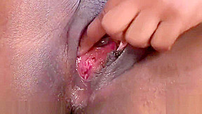 Ebony hottie with glasses fucks her black pussy