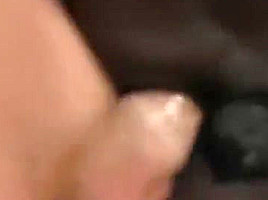 Ebony slave rough fucked by two guys