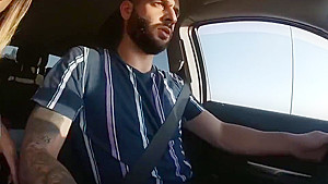 Entry In France Border With Blowjob (with Cum)