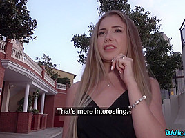 Erik Everhard & Mary Rock in Russian babe in a short black dress - FakeHub