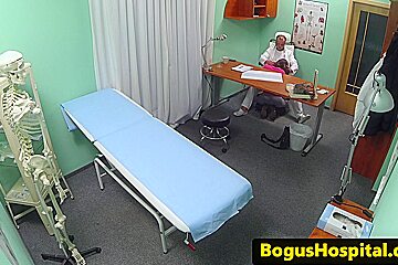 European hospital amateur licked by doctor
