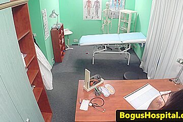 European hospital amateur licked by doctor