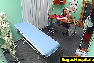 European hospital amateur licked by doctor