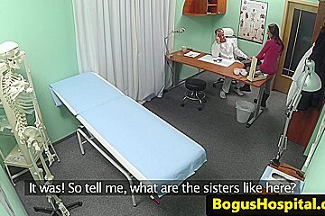 European hospital amateur licked by doctor