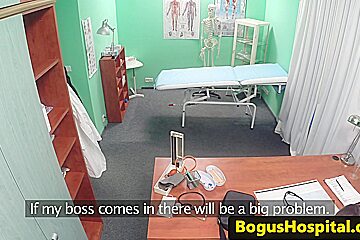 European hospital amateur licked by doctor