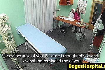 European hospital amateur licked by doctor