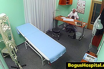 European hospital amateur licked by doctor