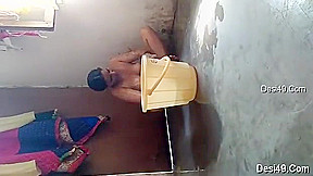 Exclusive- Indian Wife Bathing Capture By Hubby