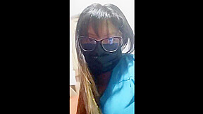 Exclusive!! The Hot Nurse Masturbates In The Office At Work, This Slut Is Unique