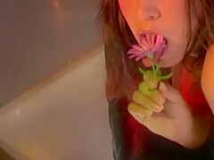 Exotic Beauty With A Stunning Body Plays With A Vibrator In Both Of Her Holes