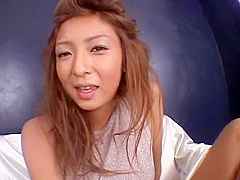 Exotic Japanese model in Crazy Swallow, Lingerie JAV video