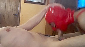 Extreme sloppy blowjob and cumshot Playing with spit and cum in 69 position oral creampie