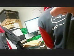 FLASHING BIG DICK AT WORK  ON MY COWORKER 2