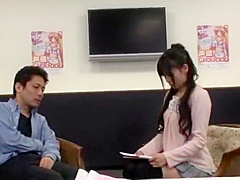 Fabulous Japanese chick Tsumugi Serizawa, Jun Mamiya in Incredible Cumshots, Interview JAV video