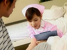 Fabulous Japanese girl Mami Orihara in Crazy Nurse, Threesome JAV clip