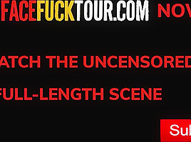 Face Fuck Tour - Cheating Married Latina Taking A Sloppy Throatpie
